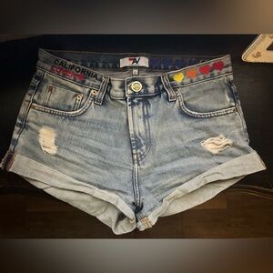 Aviation Nation Jean shorts. Lightning bolt pockets. Size 27 never been worn.